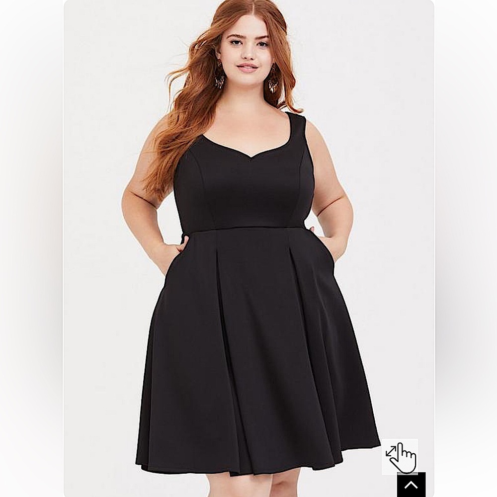 Torrid Mini Scuba Swing Dress